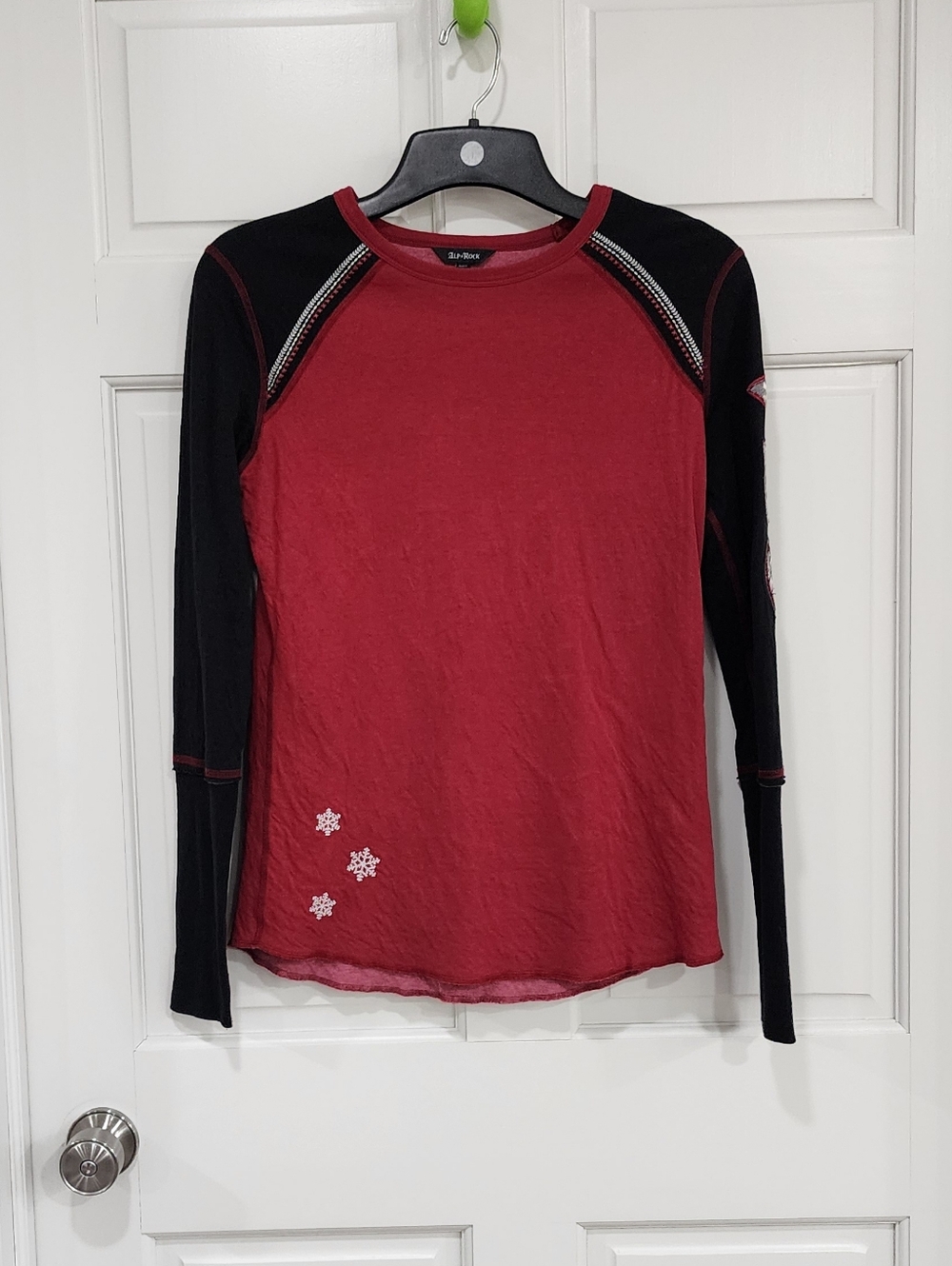Alp N Rock Heritage Apres Canada Crew Henley Long Sleeve Top - Picture 4 of 14